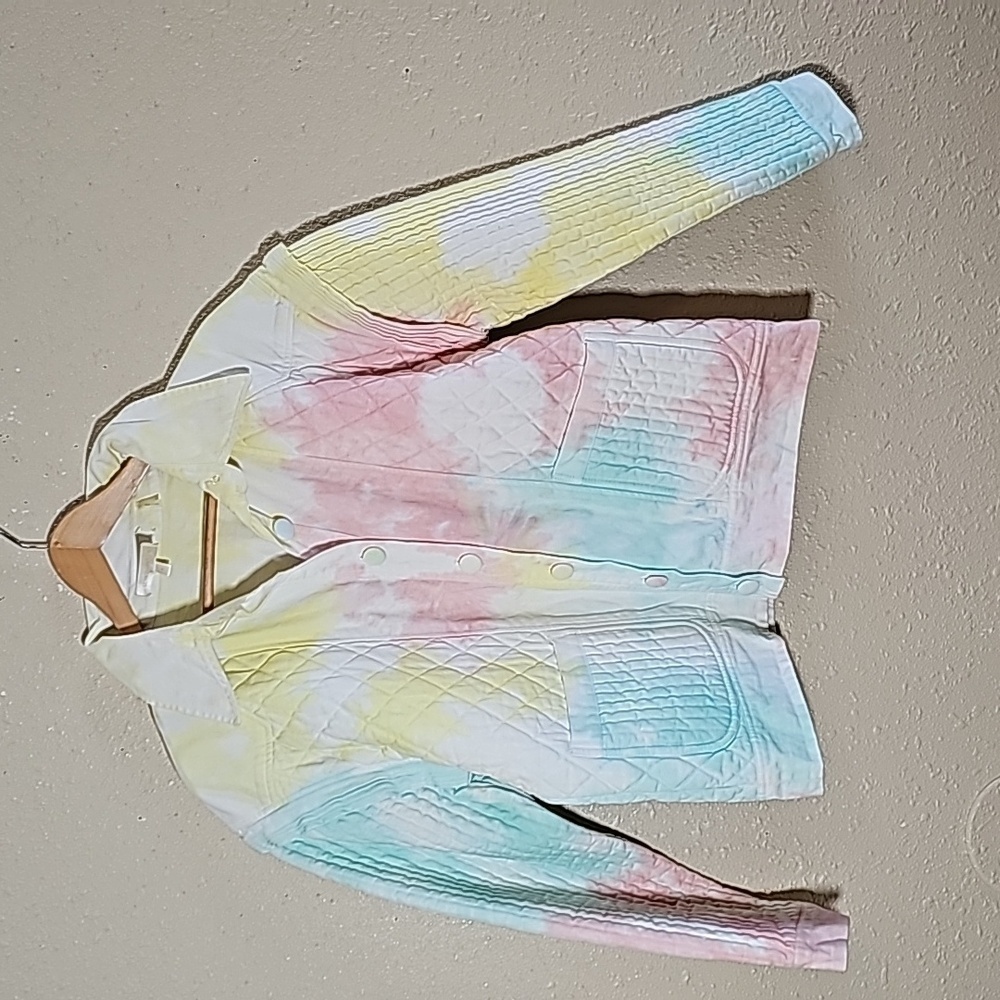 Loveshackfancy Tie Dye Multicolor Jacket - image 2